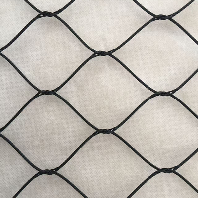 Valla de jardín tejida con cable de acero inoxidable 316L con óxido negro