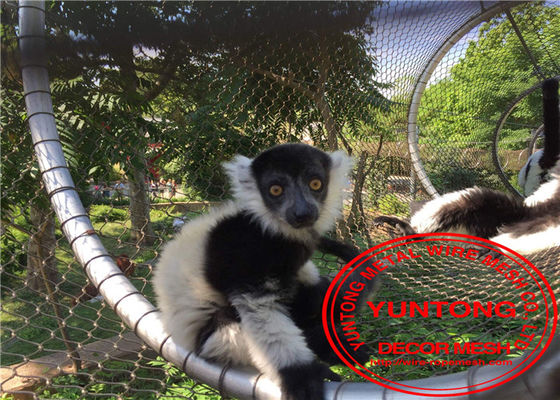 Red animal anudada del recinto, red de la pajarera del parque zoológico resistente a la corrosión