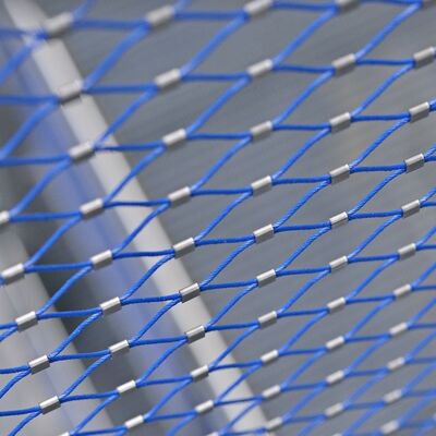 Instalación fácil, sin mantenimiento, malla de cable anticorrosión para seguridad en huecos de escalera y parques infantiles