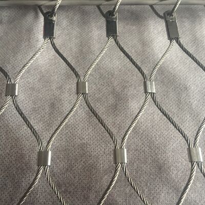 Malla de cable de acero inoxidable resistente a la corrosión de fácil instalación con alta resistencia al impacto