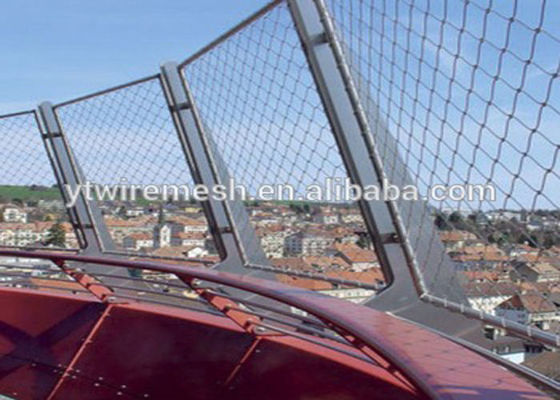 flexible arquitectónico de acero inoxidable de Webnet del Sus 316 del Sus 304 de 4.0m m