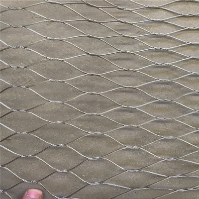 Cuerda de alambre tejida de acero inoxidable de encargo 304 Mesh Knotted