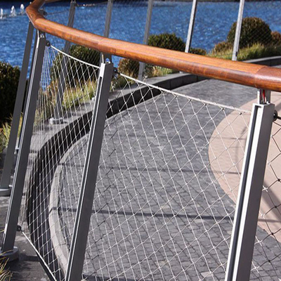 Diámetro de alambre de la malla 1.5m m de la cuerda de los Ss de la escalera del puente