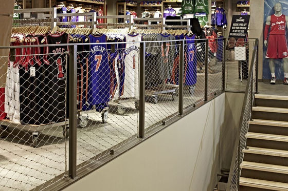 Malla de la cuerda de la virola del acero inoxidable de la escalera del puente agujero del alambre 60*60m m de 2,0 milímetros