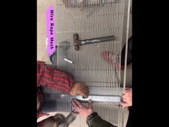 Malla de cable de acero con férulas