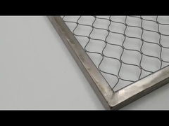 Red de cuerdas de acero inoxidable flexible de acero inoxidable arquitectónica de rombo