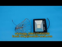 red de seguridad de malla de cuerda de acero inoxidable para luces