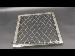 ¿Cómo es la red de cable de acero inoxidable para escaleras?