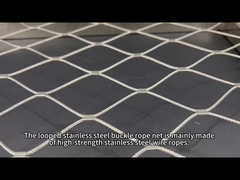 Red de cuerda con hebilla de acero inoxidable con marco.