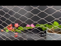 ¿Cuáles son las especificaciones de la red de cables de acero inoxidable?