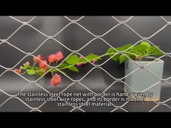 ¿Cómo se ve una malla de cable de acero inoxidable?