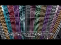 Cortina de cadenas de aluminio