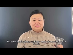 Cuerdas de acero inoxidable de ferrule de diamante para aviarios de aves