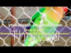 Red de cable de acero inoxidable