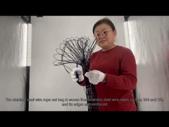 Bolsa de red de cable de acero inoxidable
