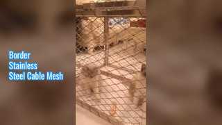 Malla de cable de acero inoxidable con borde